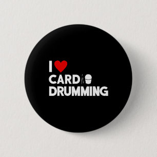 Bóton Redondo 5.08cm Eu Adoro Cardio Drumming Gym Malhação Cl Workout