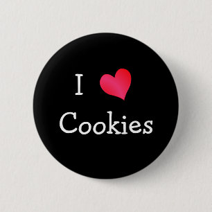 Bóton Redondo 5.08cm Eu Adoro Cookies