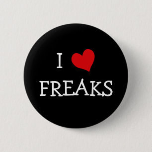Bóton Redondo 5.08cm Eu Adoro Freaks