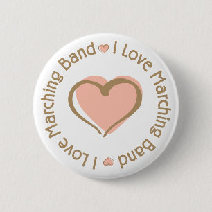 Bóton Redondo 5.08cm Eu amo a banda do coração - personalizada