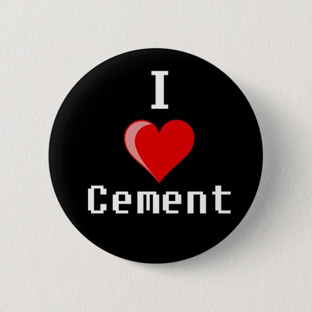 Bóton Redondo 5.08cm eu amo a cópia do cimento (Frente)