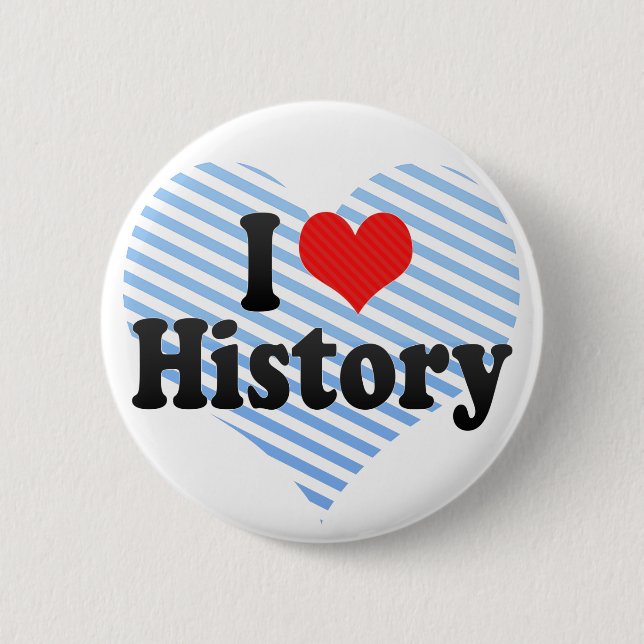 Bóton Redondo 5.08cm Eu amo a história (Frente)