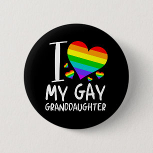 Bóton Redondo 5.08cm Eu Amo A Minha Gay, A Minha neta Lgbt Mês