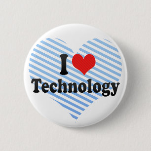 Bóton Redondo 5.08cm Eu amo a tecnologia
