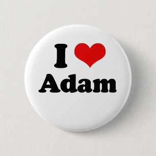 Bóton Redondo 5.08cm Eu amo Adam