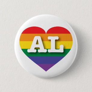 Bóton Redondo 5.08cm Eu amo Alabama - Orgulho gay