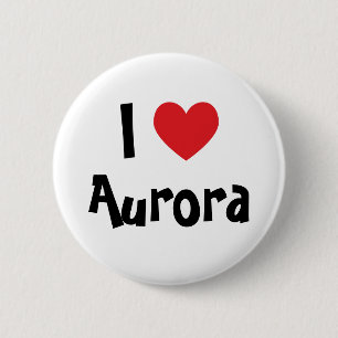 Bóton Redondo 5.08cm Eu Amo Aurora