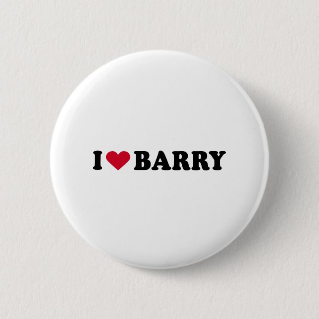 BÓTON REDONDO 5.08CM EU AMO BARRY (Frente)