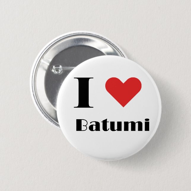 Bóton Redondo 5.08cm Eu amo Batumi (Frente & Verso)