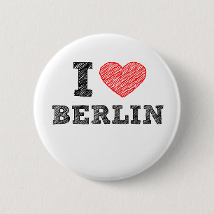 Bóton Redondo 5.08cm Eu amo Berlim