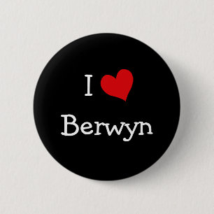 Bóton Redondo 5.08cm Eu amo Berwyn