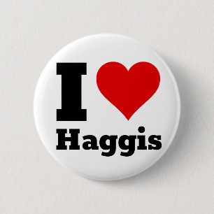 Bóton Redondo 5.08cm Eu Amo Botão Haggis