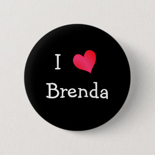 Bóton Redondo 5.08cm Eu amo Brenda