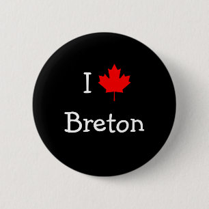 Bóton Redondo 5.08cm Eu amo Breton