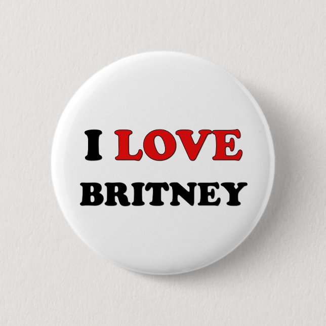 Bóton Redondo 5.08cm Eu amo Britney (Frente)