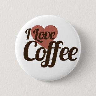 Bóton Redondo 5.08cm Eu Amo Café
