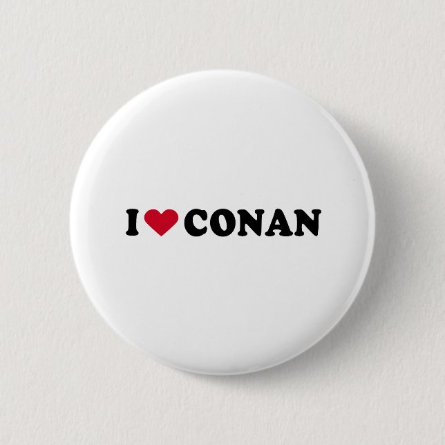 BÓTON REDONDO 5.08CM EU AMO CONAN (Frente)