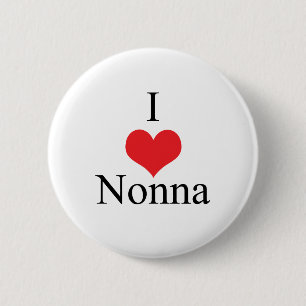 Bóton Redondo 5.08cm Eu amo (coração) Nonna