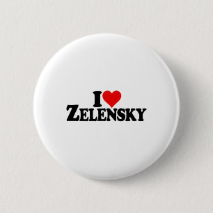 Bóton Redondo 5.08cm Eu Amo Coração Zelensky Volodymyr Ucrânia Ucr 1