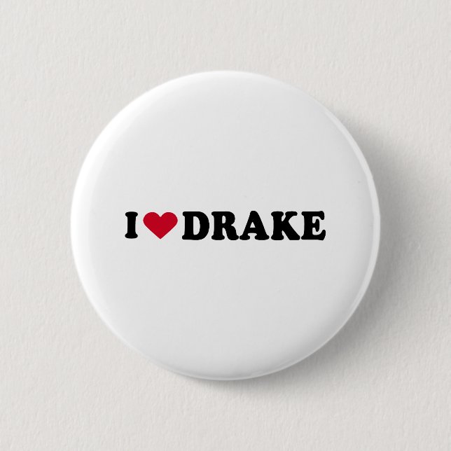BÓTON REDONDO 5.08CM EU AMO DRAKE (Frente)