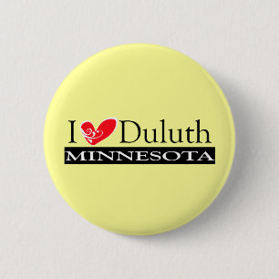 Bóton Redondo 5.08cm Eu Amo Duluth Minnesota