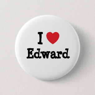 Bóton Redondo 5.08cm Eu amo Edward Heart Shirt