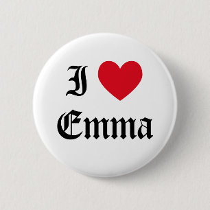 Bóton Redondo 5.08cm Eu amo Emma
