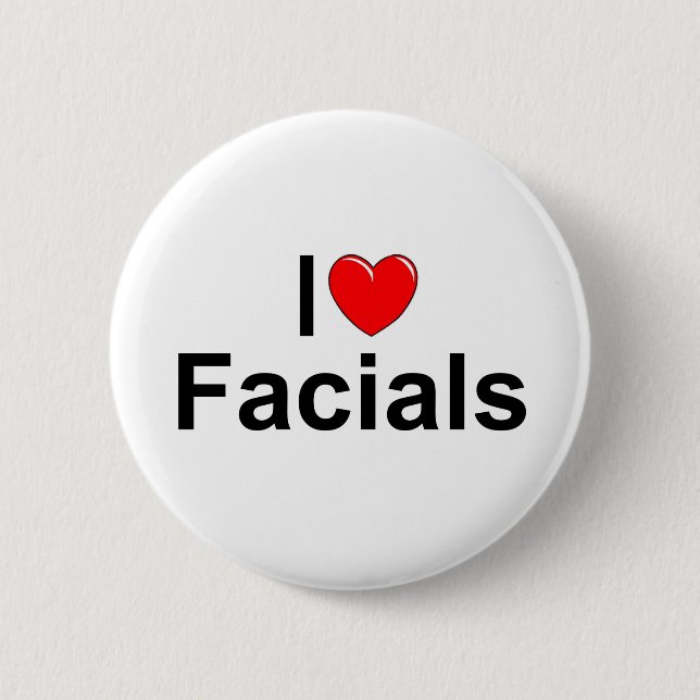 Bóton Redondo 5.08cm Eu amo Facials (do coração) (Frente)