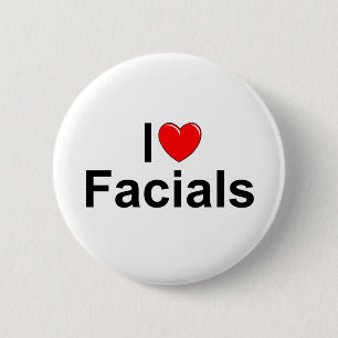 Bóton Redondo 5.08cm Eu amo Facials (do coração)