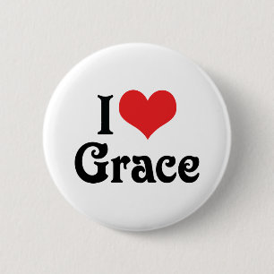 Bóton Redondo 5.08cm Eu Amo Grace
