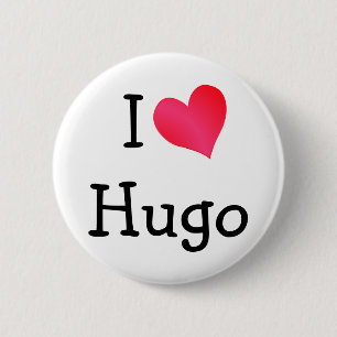 Bóton Redondo 5.08cm Eu amo Hugo