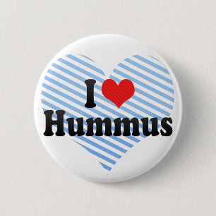 Bóton Redondo 5.08cm Eu amo Hummus
