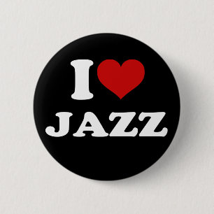 Bóton Redondo 5.08cm Eu Amo Jazz