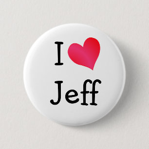 Bóton Redondo 5.08cm Eu amo Jeff