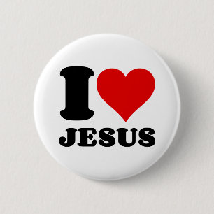 Bóton Redondo 5.08cm eu amo jesus