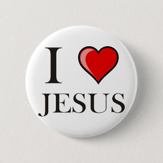 Bóton Redondo 5.08cm Eu amo Jesus