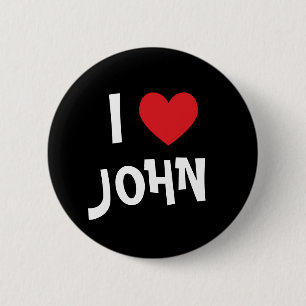 Bóton Redondo 5.08cm Eu Amo John