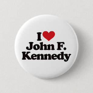 Bóton Redondo 5.08cm Eu amo John F. Kennedy