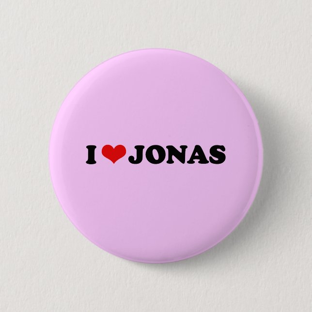 BÓTON REDONDO 5.08CM EU AMO JONAS (Frente)