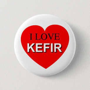 Bóton Redondo 5.08cm Eu Amo Kefir