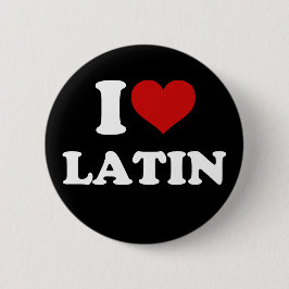 Bóton Redondo 5.08cm Eu amo latim