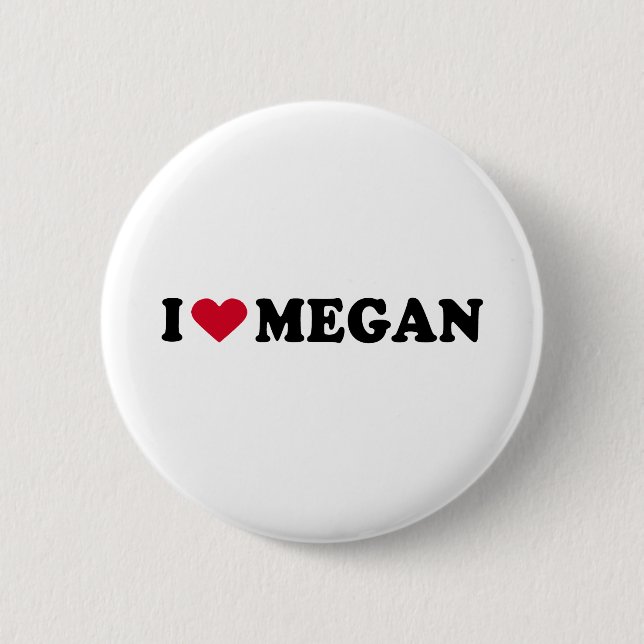 BÓTON REDONDO 5.08CM EU AMO MEGAN (Frente)