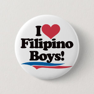 Bóton Redondo 5.08cm Eu amo meninos filipinos