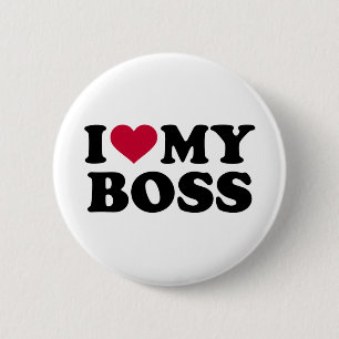 Bóton Redondo 5.08cm Eu amo meu chefe