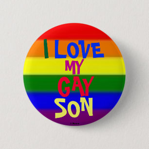 Bóton Redondo 5.08cm Eu Amo Meu Filho Gay