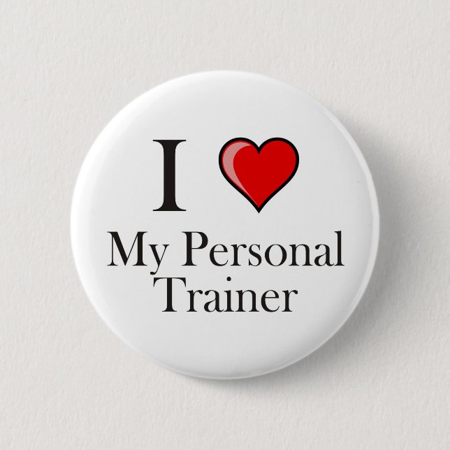 Bóton Redondo 5.08cm Eu amo meu instrutor pessoal (Frente)