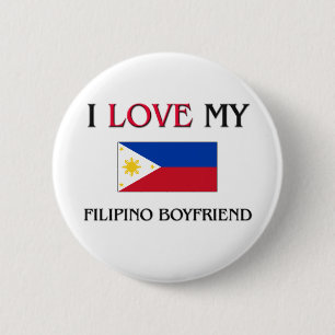 Bóton Redondo 5.08cm Eu amo meu namorado filipino