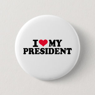 Bóton Redondo 5.08cm Eu amo meu presidente