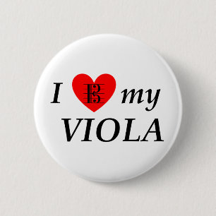 Bóton Redondo 5.08cm Eu amo minha viola (coração de I minha viola)