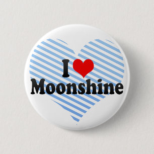 Bóton Redondo 5.08cm Eu amo Moonshine